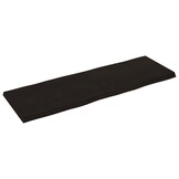 vidaXL Tafelblad natuurlijke rand 180x60x(2-6)cm eikenhout donkerbruin