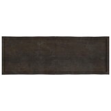 vidaXL Tafelblad natuurlijke rand 180x60x(2-6)cm eikenhout donkerbruin