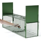 Dierenval 100 X 29 X 31.5 cm Foldable herbruikbare animal trap, Muizenval, voor muis, knaagdieren, katten, vossen, wasbeer, weasel vangst,vangkooi