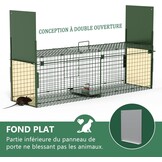 Dierenval 100 X 29 X 31.5 cm Foldable herbruikbare animal trap, Muizenval, voor muis, knaagdieren, katten, vossen, wasbeer, weasel vangst,vangkooi