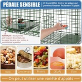Dierenval 100 X 29 X 31.5 cm Foldable herbruikbare animal trap, Muizenval, voor muis, knaagdieren, katten, vossen, wasbeer, weasel vangst,vangkooi