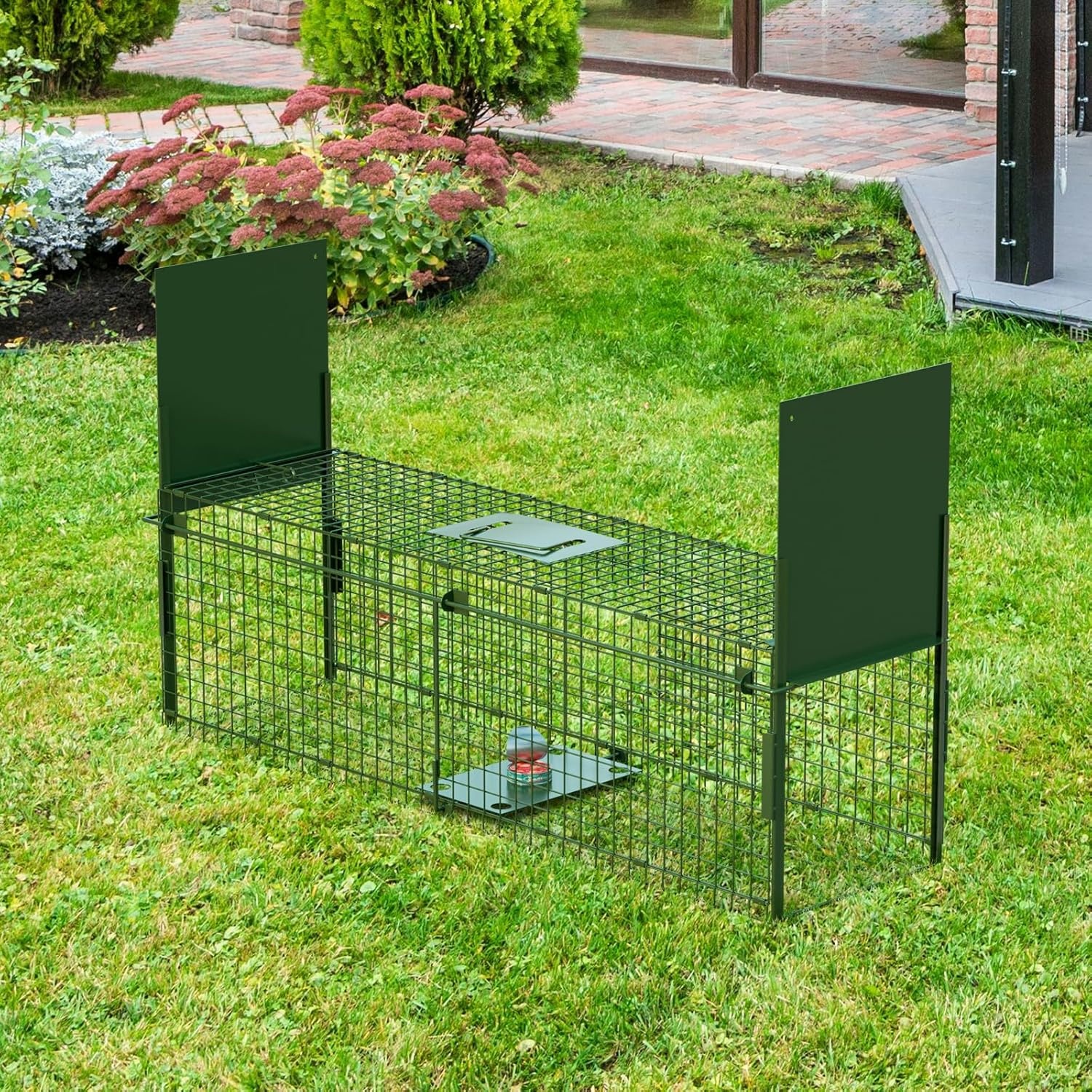 Dierenval 100 X 29 X 31.5 cm Foldable herbruikbare animal trap, Muizenval, voor muis, knaagdieren, katten, vossen, wasbeer, weasel vangst,vangkooi