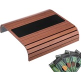 Bamboe dienblad tafel voor over de Armleuning van bank of stoel, met Anti-Slip.De Natuurlijke Kleur Past Goed in elk Interieur. (Zwart)