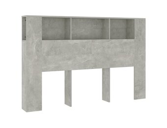 vidaXL Hoofdbordkast 160x18,5x104,5 cm betongrijs