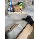 vidaXL Hoofdbordkast 160x18,5x104,5 cm betongrijs
