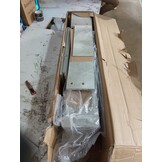 vidaXL Hoofdbordkast 160x18,5x104,5 cm betongrijs