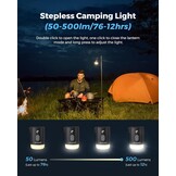 FLEXTAILGEAR Elektrische luchtpomp Max Pump 2 Pro Draagbaar 4,5 kPa met oplaadbare 3600 mAh batterij, inflator met verstelbare campinglantaarn voor zwembadzwemmers Luchtbed Luchtmatras Zwemring Oranje