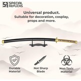 Cosplay-zwaard, bamboe, anime, geïnspireerd op de katana's uit Daemon Slayer, 105 cm, hoofdrolspelers Hashira, een verscheidenheid aan stijlen (katanazwaard van Yoriichi Tsugikuni, JT10672)