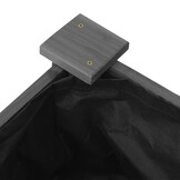 vidaXL Plantenbak verhoogd met voering 120x45x25 cm vurenhout grijs