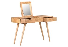 Kaptafel massief acaciahout met spiegel & 41% korting