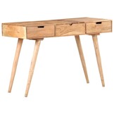 vidaXL Kaptafel met spiegel 112x45x76 cm massief acaciahout