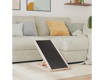 vidaXL Hondenloopplank 70x35 cm massief vurenhout grijs