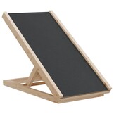 vidaXL Hondenloopplank 70x35 cm massief vurenhout grijs
