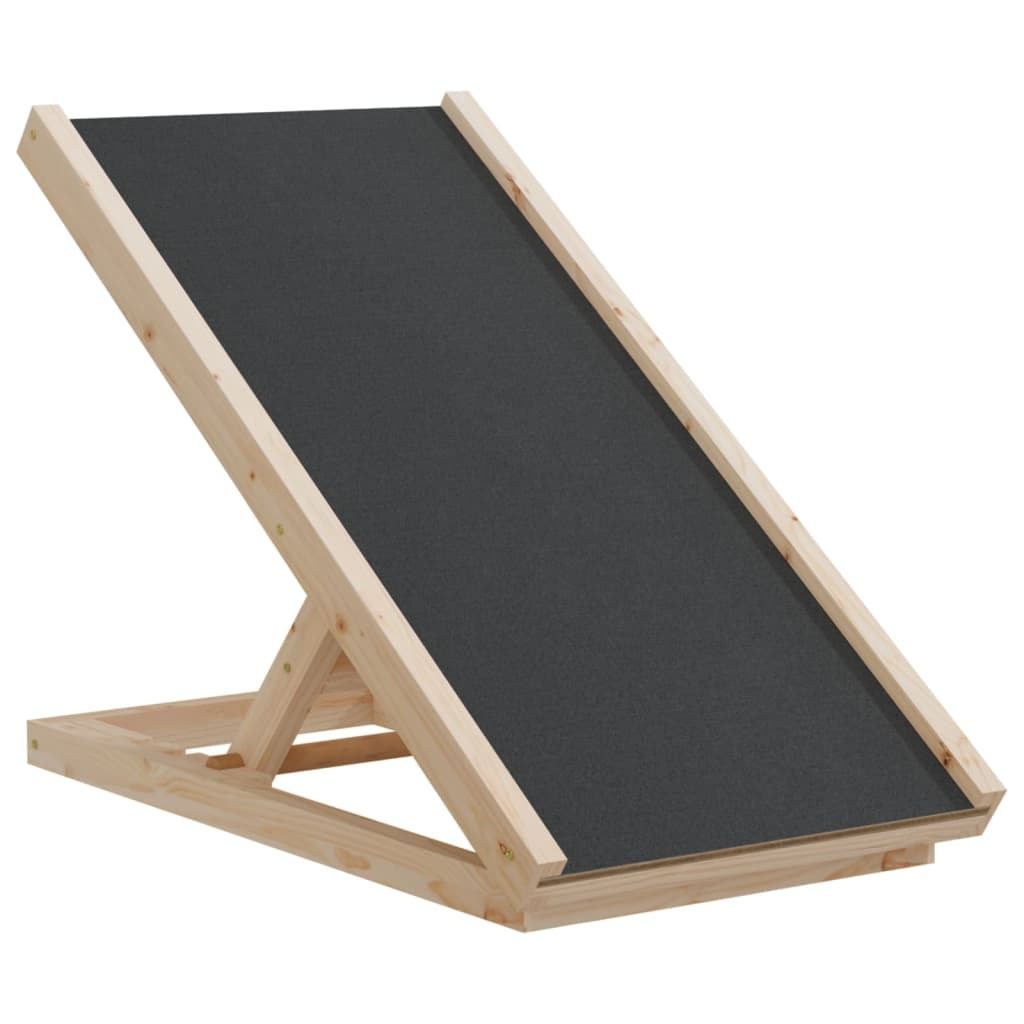 vidaXL Hondenloopplank 70x35 cm massief vurenhout grijs