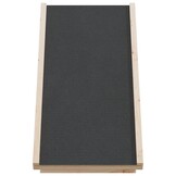 vidaXL Hondenloopplank 70x35 cm massief vurenhout grijs