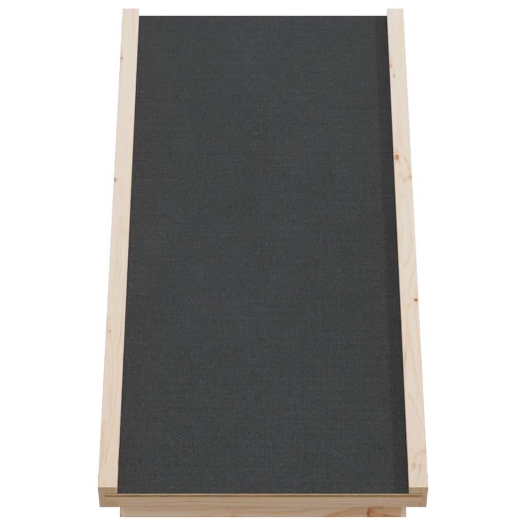 vidaXL Hondenloopplank 70x35 cm massief vurenhout grijs