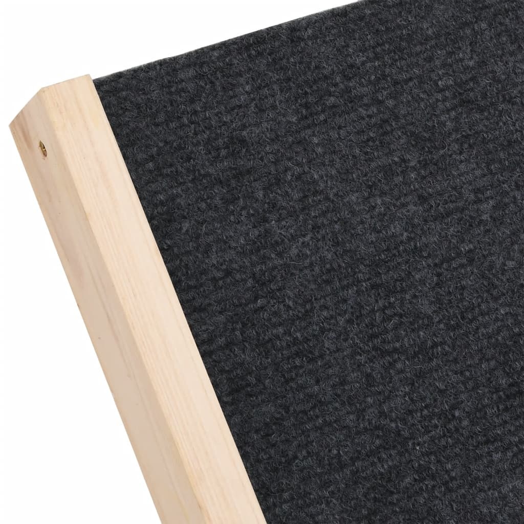 vidaXL Hondenloopplank 70x35 cm massief vurenhout grijs