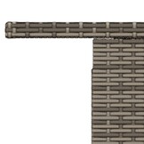 vidaXL Tuintafel 100x55x73 cm poly rattan en acaciahout grijs