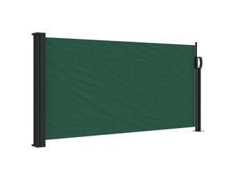 vidaXL Windscherm uittrekbaar 100x300 cm donkergroen