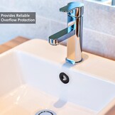 2x Overloopring Zwart Mat - Ringen voor Wastafel (22-24mm) - 76% Korting