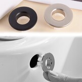 2x Overloopring Zwart Mat - Ringen voor Wastafel (22-24mm) - 76% Korting