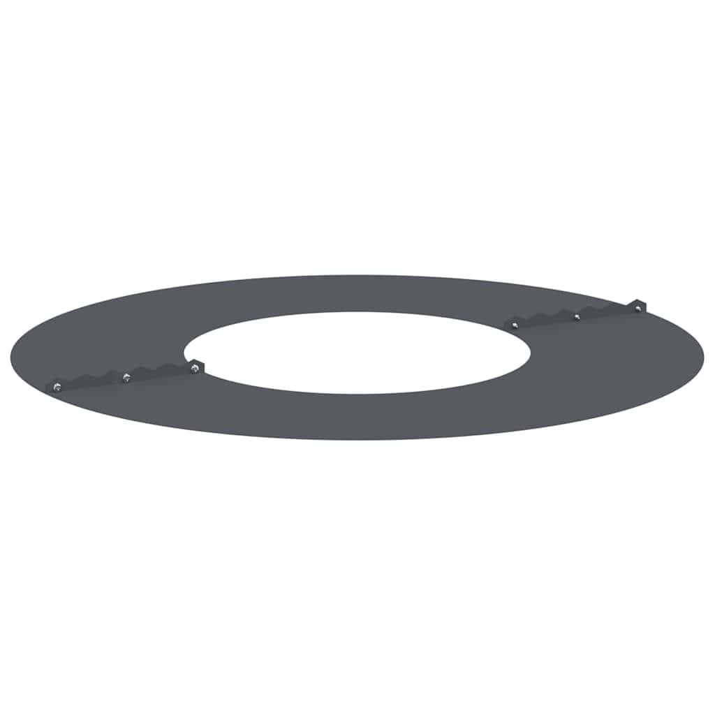 vidaXL Platte Boomringen 5 pcs Antraciet Ø30 / 60 cm Staal