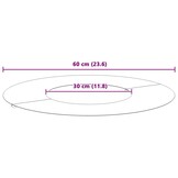 vidaXL Platte Boomringen 5 pcs Antraciet Ø30 / 60 cm Staal