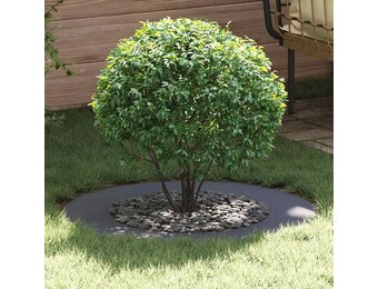 vidaXL Platte Boomringen 5 pcs Antraciet Ø50 / 80 cm Staal