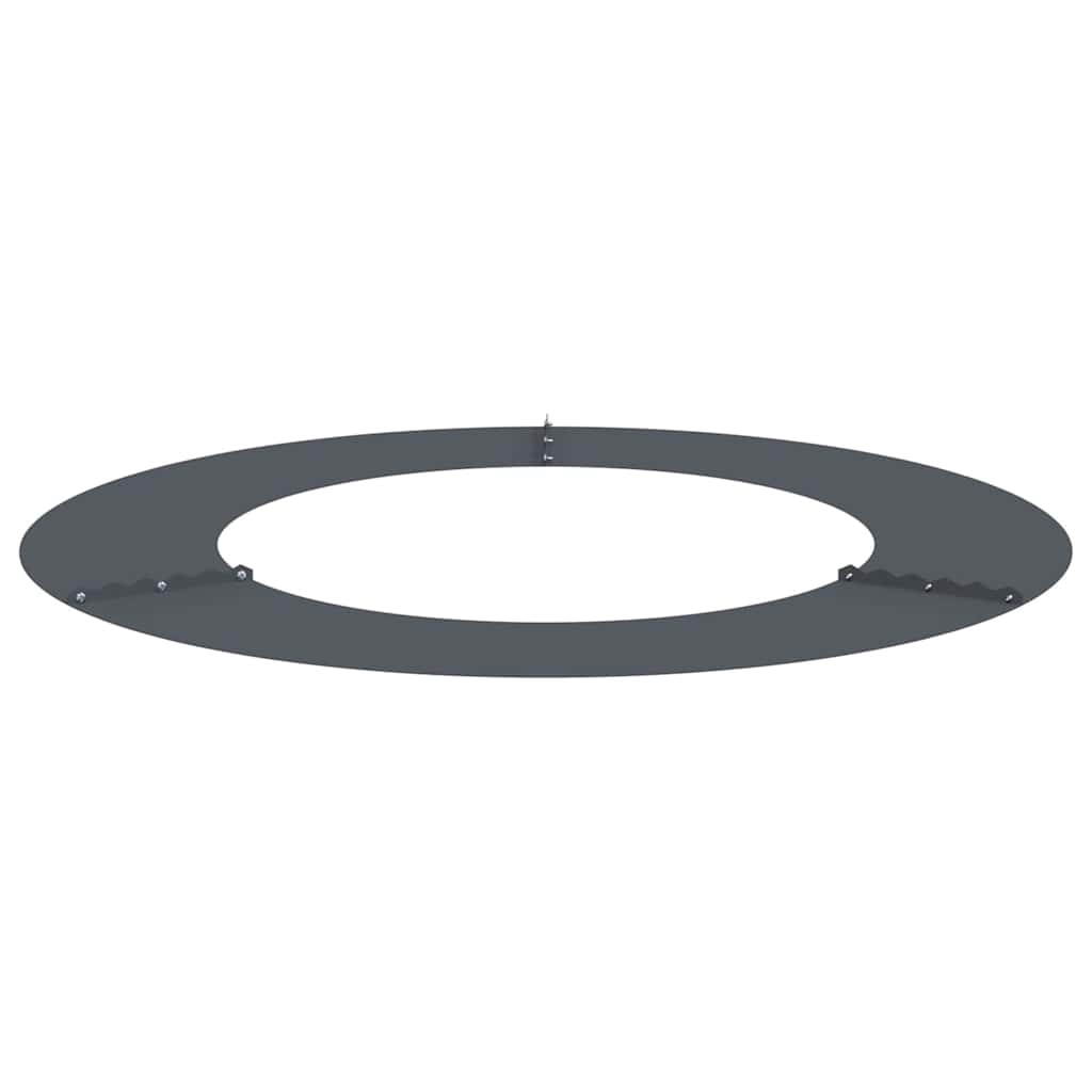 vidaXL Platte Boomringen 5 pcs Antraciet Ø50 / 80 cm Staal