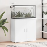 vidaXL Aquariumstandaard 81x36x73 cm bewerkt hout wit