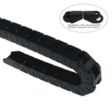 Mini-sleepketting, binnenafmetingen 10 x 10 mm, serielengte 1000 mm, versterkte nylon band-eindconnector, geschikt voor 3D-printers en CNC (R18, 10 x 10)