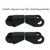 Mini-sleepketting, binnenafmetingen 10 x 10 mm, serielengte 1000 mm, versterkte nylon band-eindconnector, geschikt voor 3D-printers en CNC (R18, 10 x 10)