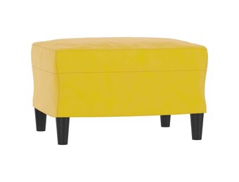 vidaXL Voetenbank 60x50x41 cm fluweel geel