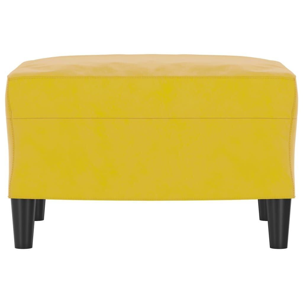 vidaXL Voetenbank 60x50x41 cm fluweel geel