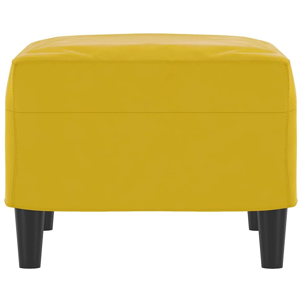 vidaXL Voetenbank 60x50x41 cm fluweel geel