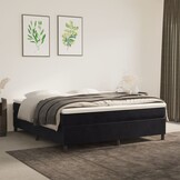 Zwart Fluweel Bedframe 160x200 cm - 35% Korting