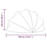 vidaXL Zwembadkoepel 440x220 cm