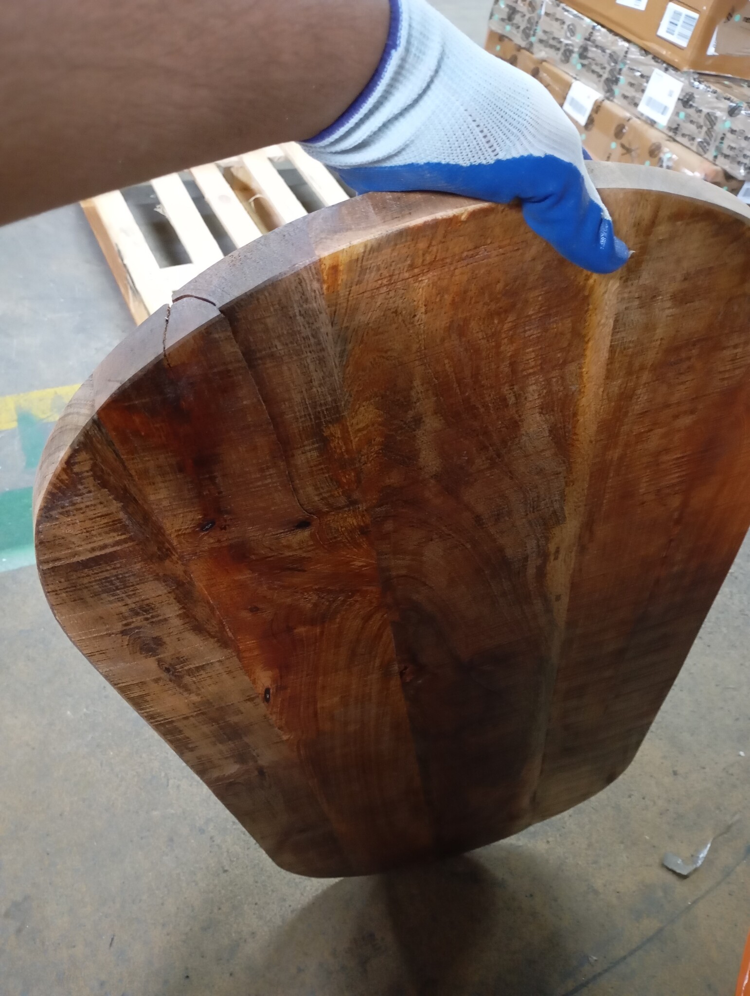 vidaXL Tafelblad ovaal 120x50x2,5 cm massief ruw mangohout