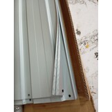 vidaXL Plantenbak verhoogd 129x129x77 cm gegalvaniseerd staal grijs