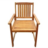 vidaXL Tuinstoelen 2 st massief acaciahout bruin
