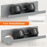 WELDUN Drijvende Planken Set van 4 - Decoratieve Wandplanken Grijs