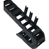 Mini sleepketting binnenafmetingen 10 x 20 mm serielengte 1000 mm versterkte nylon band eindconnector geschikt voor 3D-printers en CNC (R18, 10X20)