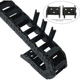Mini sleepketting binnenafmetingen 10 x 20 mm serielengte 1000 mm versterkte nylon band eindconnector geschikt voor 3D-printers en CNC (R18, 10X20)
