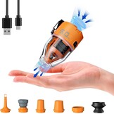 FLEXTAILGEAR MAX Pump 3 draagbare luchtpomp, 5,0 kPa, verlichting, USB-opladen voor het opblazen en legen van zwemhulpen, luchtbedden en zwemringen, vacuümopbergzak