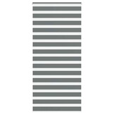 vidaXL Zebra rolgordijn 100x230 cm stofbreedte 95,9 cm donkergrijs