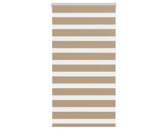 vidaXL Zebra Blind 75x150 cm stofbreedte 70,9 cm polyester zandbruin