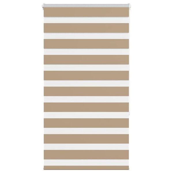 vidaXL Zebra Blind 75x150 cm stofbreedte 70,9 cm polyester zandbruin