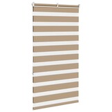 vidaXL Zebra Blind 75x150 cm stofbreedte 70,9 cm polyester zandbruin