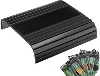 Bamboe dienblad tafel voor over de Armleuning van bank of stoel, met Anti-Slip.De Natuurlijke Kleur Past Goed in elk Interieur. (Zwart)