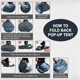 Pop-up tent voor 3-4 personen, werptent met groot dakraam, automatische strandtent, voor 4 personen, waterdichte strandtent, festivaltent, snel op te bouwtent voor outdoor, camping, picknick,